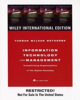 Image of Information Technology for Management by Efraim Turban Paperback