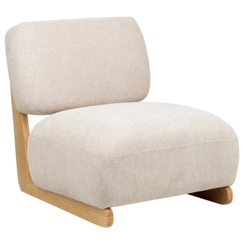 Image of Beliani Armchair Kokkola Fabric Light Beige