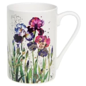 Image of Bug Art Mixed Irises Embossed Mug