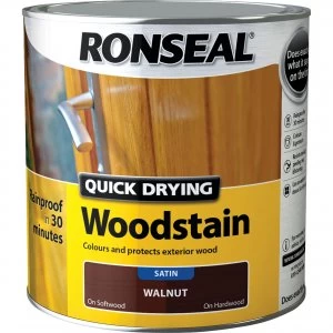 Image of Ronseal Quick Dry Satin Woodstain Antique Pine 250ml