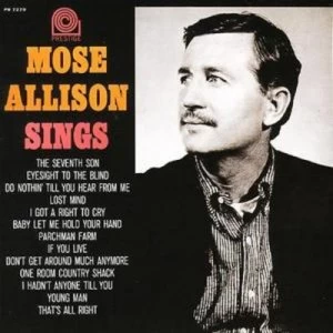 Image of Mose Allison Sings by Mose Allison CD Album