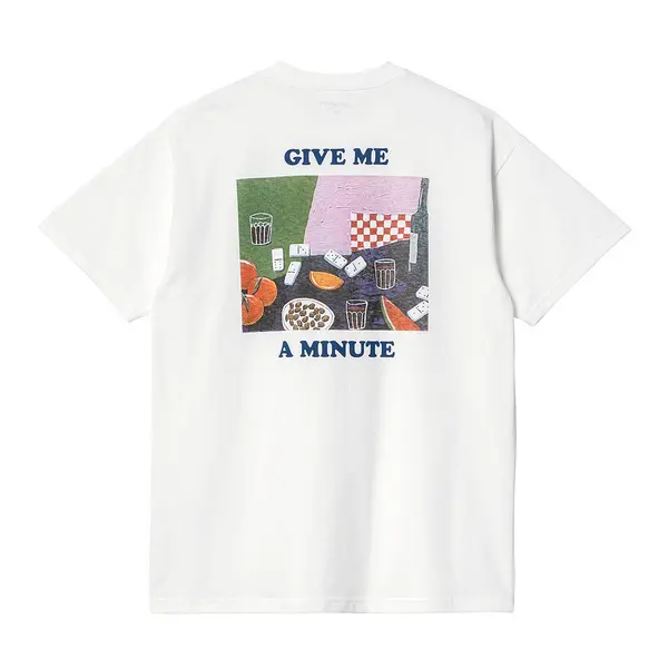 Image of Carhartt Wip S/s Isis Maria Dinner T-Shirt, White Male