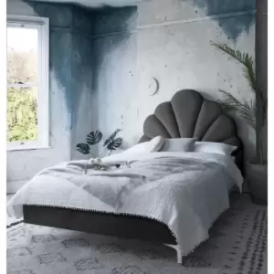 Image of Hendo Bed King Plush Velvet Black
