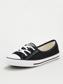 image of Converse Chuck Taylor All Star Ballet Lace - Black/White, Size 3, Women