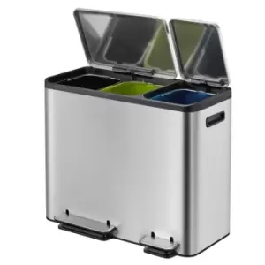 image of EKO Ecocasa Recycling Bin 45L - Stainless Steel