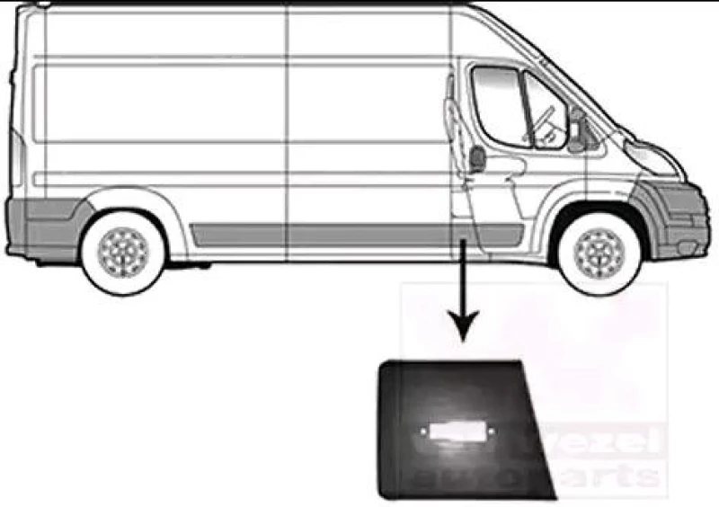 Image of VAN WEZEL 1651408 Body side molding Body side molding (1003)