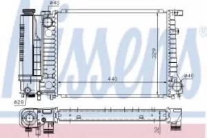 image of 60735A Nissens Car Radiator Thermal Control engine cooling