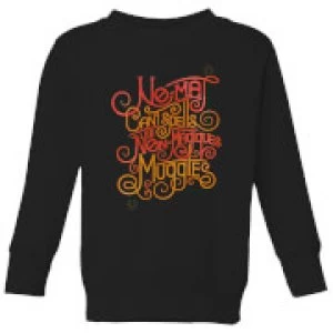 image of Fantastic Beasts No-Maj Kids Sweatshirt - Black - 11-12 Years