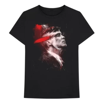 Image of Peaky Blinders - Paint Strokes Unisex Large T-Shirt - Black