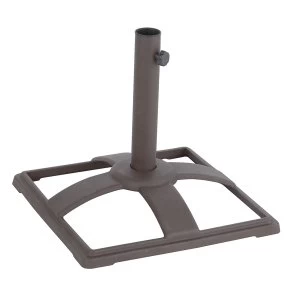 Image of Charles Bentley 10KG Cast Iron Metal Square Parasol Base - Bronze