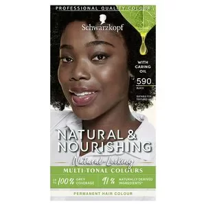 image of Schwarzkopf NaturalNourishing 590 Black Hair Dye