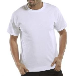 Image of Click Workwear T Shirt Heavyweight 3XL White Ref CLCTSHWWXXXL Up to 3