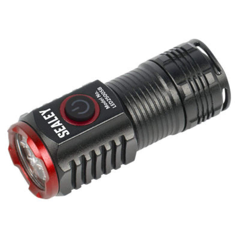 Image of Sealey Super Beam Rechargeable SMD LED Torch LED2500SB Colour: Black / Red