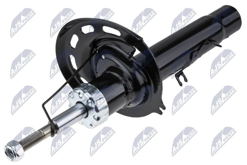 Image of NTY A-CT-058 Shock absorber Front Axle Left, Gas Pressure, Twin-Tube, Suspension Strut, Bottom Clamp Shock Absorber (854)