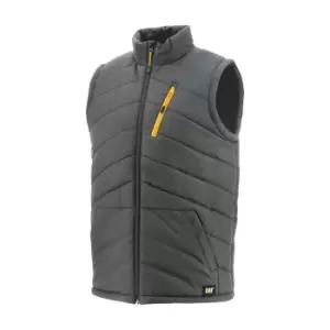 Image of Caterpillar Unisex Adult Essentials Quilted Body Warmer (XXL) (Shadow Grey)