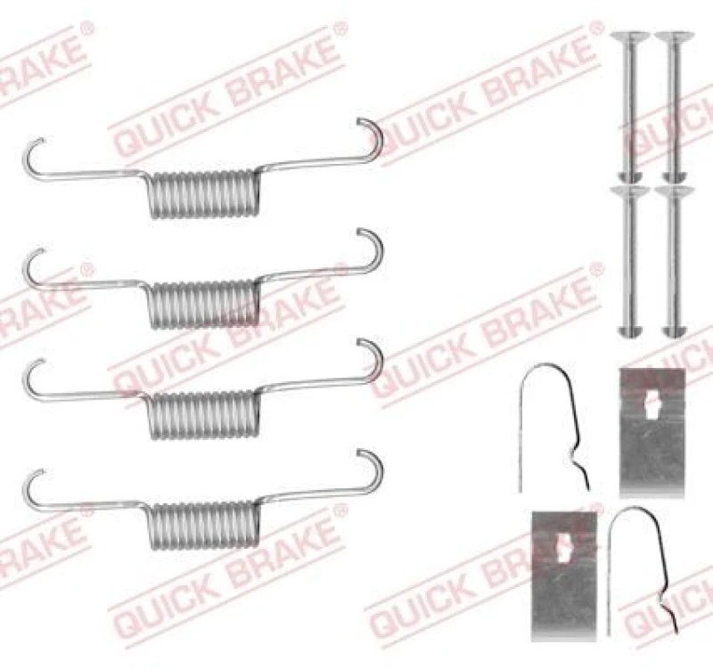 Image of QUICK BRAKE Brake shoe fitting kit QUICK BRAKE 105-0884