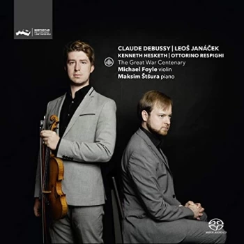 image of Michael Foyle & Maksim Stsura - Claude Debussy/Leos Jan&aacute;cek: The Great War Centenary CD