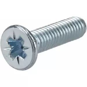 Image of R-tech - 337076 Pozi Countersunk Machine Screws bzp M4 16mm - Pack Of 100