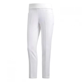 image of adidas Pull On Ankle Womens Golf Trousers - White