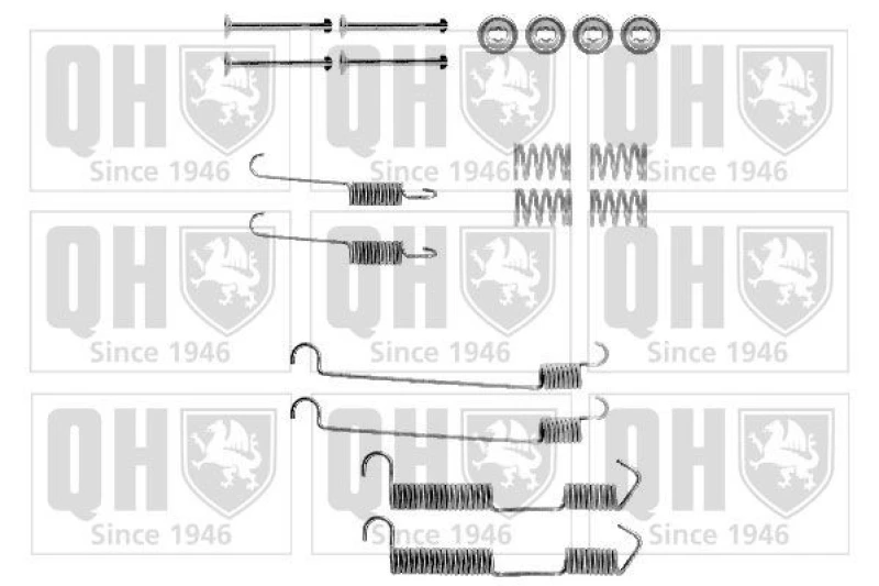 Image of QUINTON HAZELL Brake shoe fitting kit QUINTON HAZELL BFK260