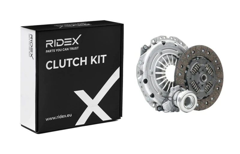 Image of RIDEX 479C1019 Clutch with clutch release bearing, three Piece Clutch Kit (479)