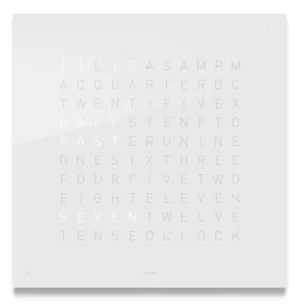 image of QLOCKTWO Classic Vanilla Sugar Wall Clock 45cm