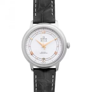 image of De Ville Prestige Co-Axial 32.7mm Automatic Silver Dial Diamonds Ladies Watch