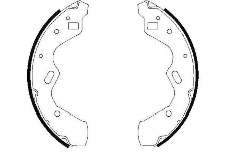 Image of KAVO PARTS Brake Shoe Set KAVO PARTS KBS-5412
