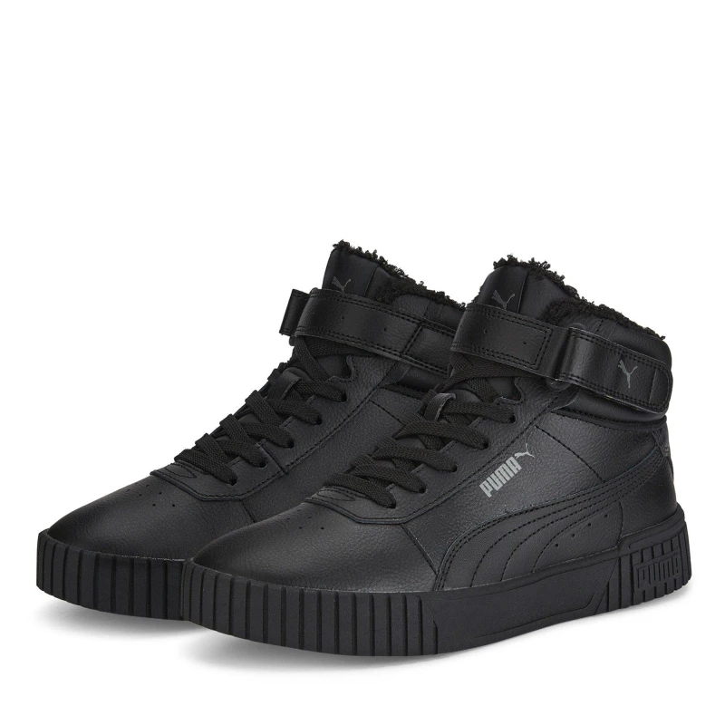 Image of Puma Carina 2.0 Mid Wtr High-Top Trainers Womens Black/Grey female 4 (37)