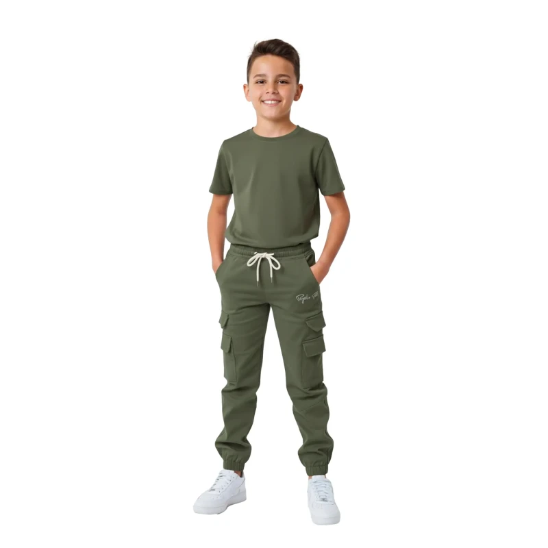 Image of Project X Paris Children's cargo Trousers Project X Paris Vert Unisex 3XS