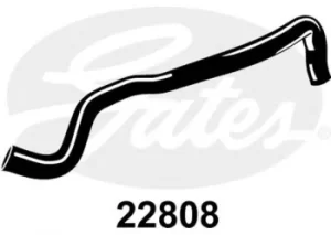 Image of Curved Radiator Hose 600mm X 30 Gates 22808