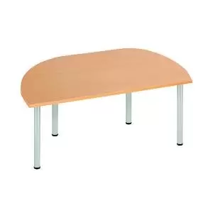 Image of Jemini Semi Circular Multipurpose Table 1600x800x730mm Beech KF819899