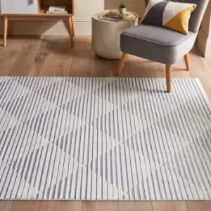 Image of Jazz Geometric Indoor Outdoor Rug Jazz Blue