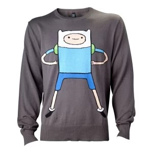 Image of Adventure Time - Finn Mens Large Sweatshirt - Black