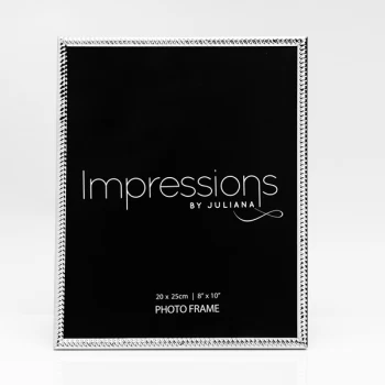 Image of 8" x 10" - Silver Plated Twist Photo Frame