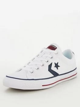 Image of Converse Star Player Ox, White/Navy, Size 9, Men