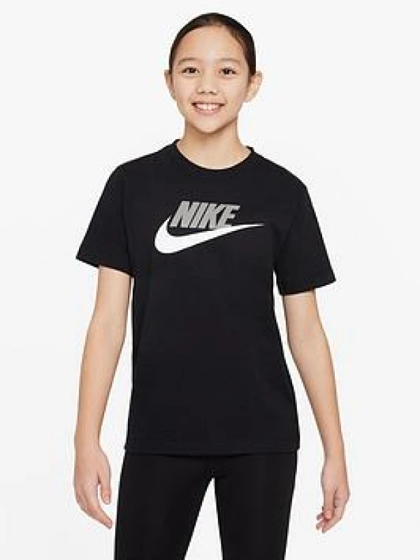 Image of Nike Sportswear T-Shirt Junior - Black Male 9 - 10 Years