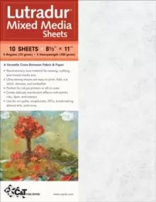 Image of Lutradur (R) Mixed Media Sheets : 10 Sheets, 8 1/2" x 11" * 5 Regular (70 Gram) * 5 Heavyweight (100 Gram)