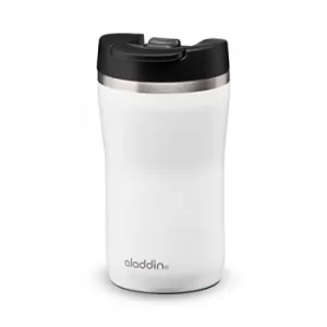 Aladdin Cafe Thermavac Leak-Lock Stainless Steel Mug 0.25L Snowflake White