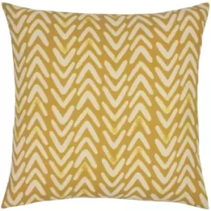 Image of Nomi Monoprint Cushion Ochre, Ochre / 45 x 45cm / Cover Only