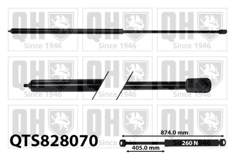 Image of QUINTON HAZELL Bonnet strut QUINTON HAZELL QTS828070