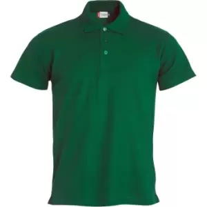 Image of Clique Mens Basic Polo Shirt (3XL) (Bottle Green)