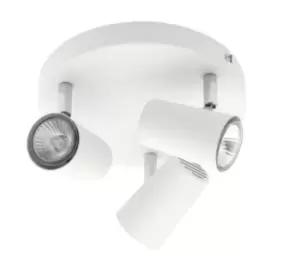 image of Forum Lighting 35W Inlight Harvey Spot 3 Light Plate White - INL-31776-WHT