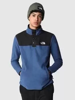 Image of The North Face Homesafe Snap Neck Fleece Pullover - Blue Size L, Men