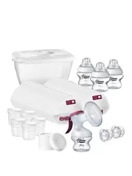 image of Tommee Tippee Manual Breastfeeding Starter Kit, Clear