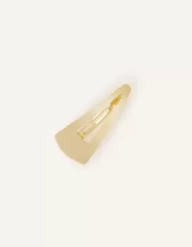 Image of Accessorize Womens Brushed Metal Triangle Clip