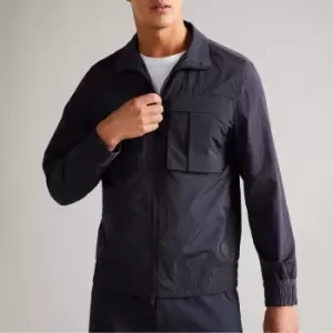 Image of Ted Baker Mens Balta Funnel Neck Bomber Jacket - Navy - 2/S