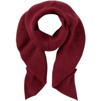 image of Linea Pleated Knitted Scarf - Berry