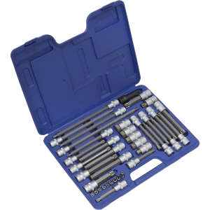 Image of Sealey 38 Piece Combination Drive Automotive Socket Bit Set Combination