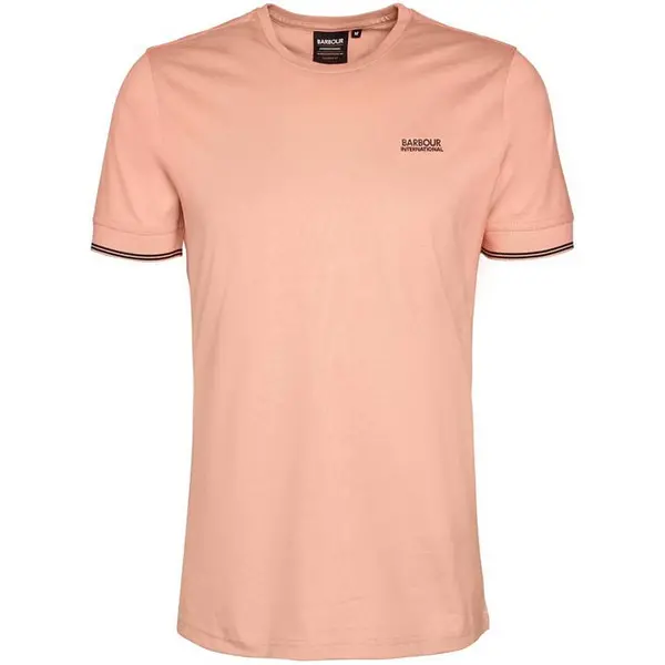 Image of Barbour International Philip Tipped T-Shirt - Pink M